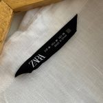 شومیز لینن آستین بلند زارا اورجینال - Image 2