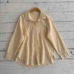 شومیز لینن H&M آستین بلند اورجینال