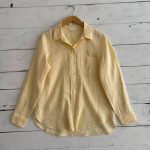 شومیز لینن H&M آستین بلند اورجینال