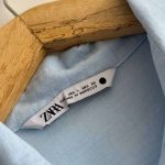 شومیز لینن آستین بلند زارا اورجینال - Image 2